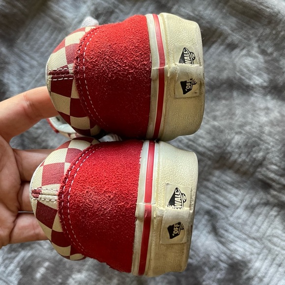 VANS PRIMARY CHECK OLD SKOOL RED/WHITE - Picture 5 of 10